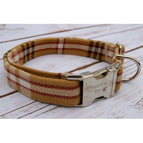 burberry style plaid martingale dog collar|Plaid Burberry Dog Collar .